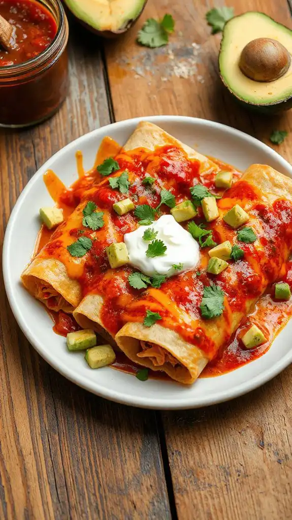 low carb chicken enchiladas
