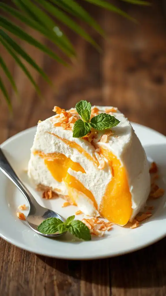 mango coconut frozen dessert