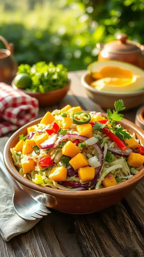 mango slaw with cilantro