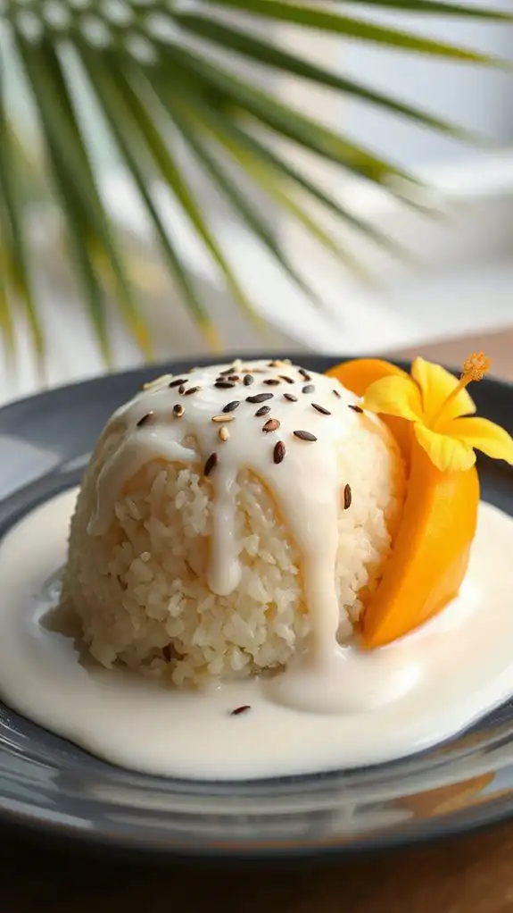 mango sticky rice dessert