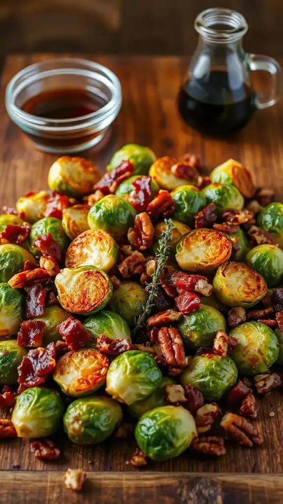 maple bacon brussels sprouts