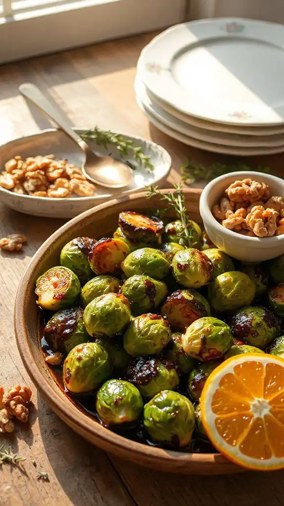 maple balsamic roasted brussels sprouts maple balsamic roasted brussels sprouts