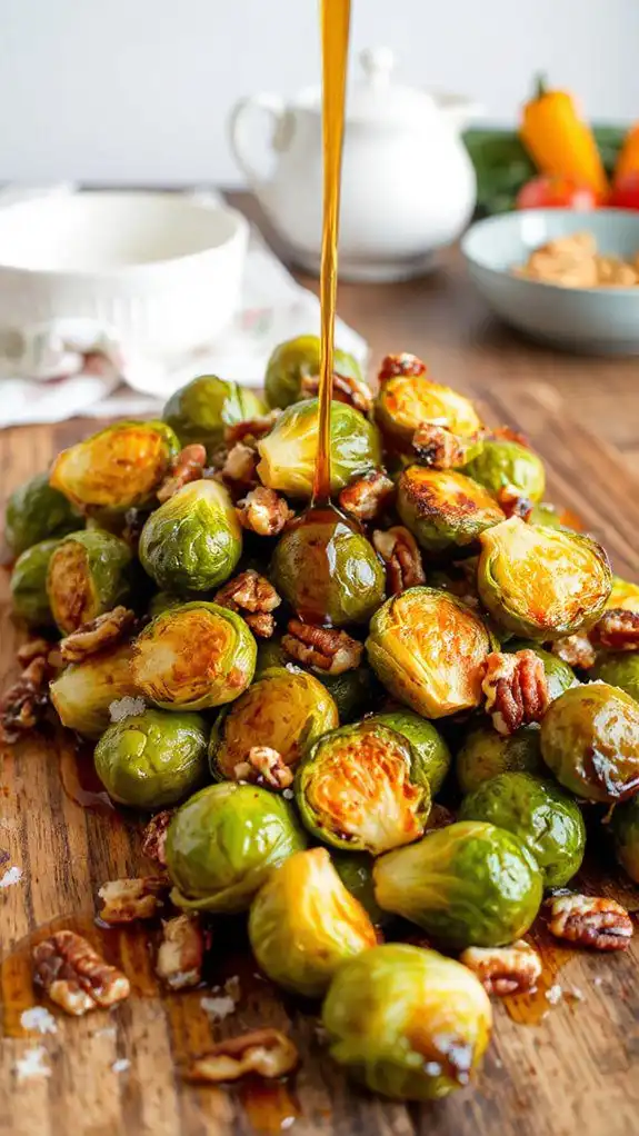maple glazed brussels sprouts maple glazed brussels sprouts