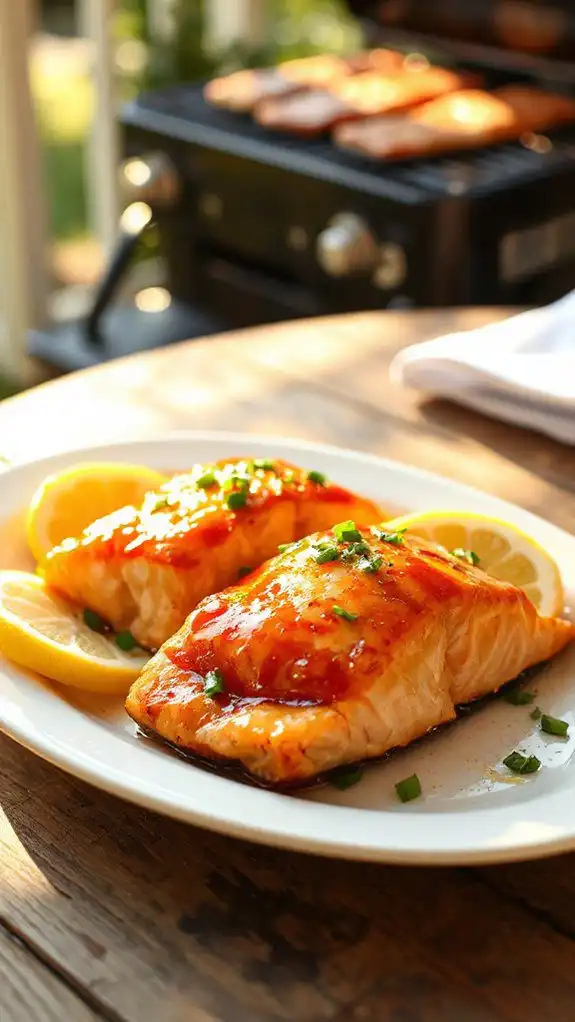 maple glazed salmon recipe
