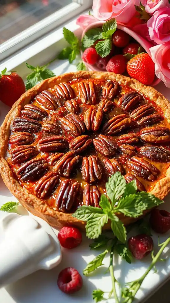 maple infused bourbon pecan dessert maple infused bourbon pecan dessert