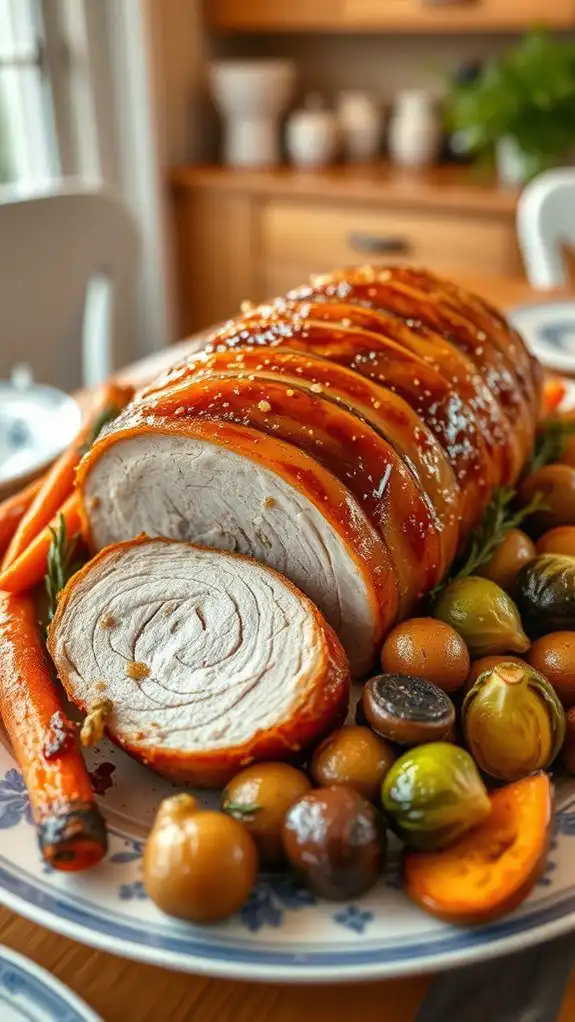 maple mustard glazed pork