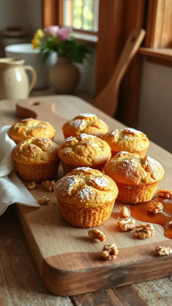 maple walnut muffins recipe