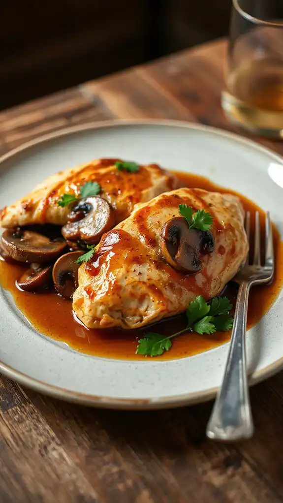marsala chicken with mushrooms