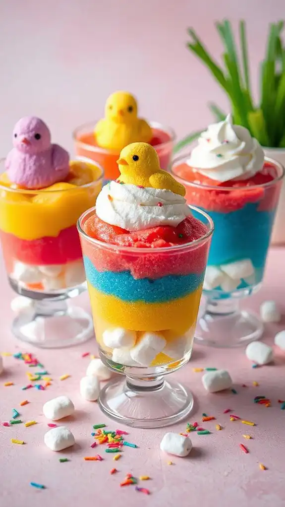 marshmallow peep jello treats
