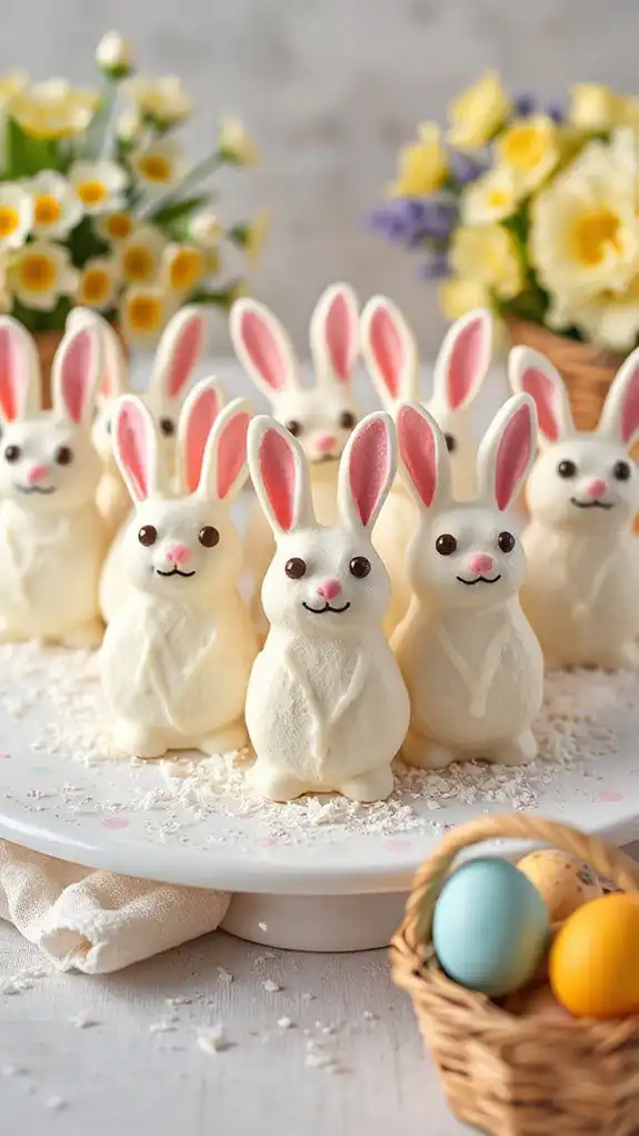 marshmallow shaped bunny snacks