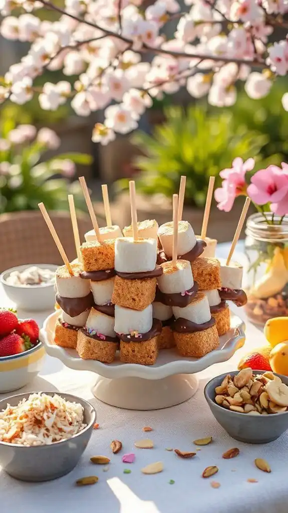marshmallows chocolate graham crackers