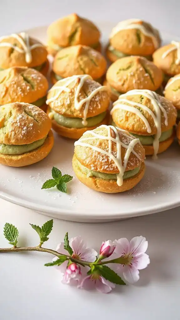 matcha cream puff recipe