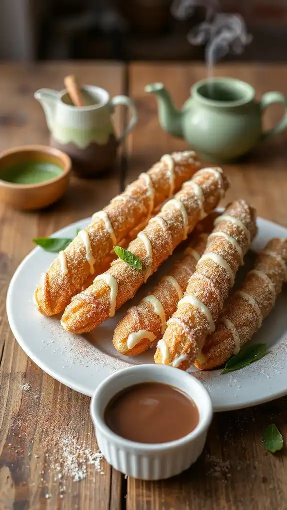 matcha flavored churros recipe