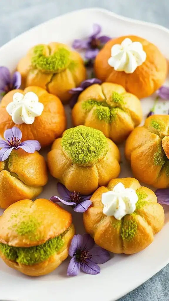 matcha flavored pastry treat matcha flavored pastry treat