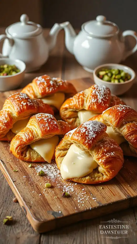 matcha infused chocolate pastries