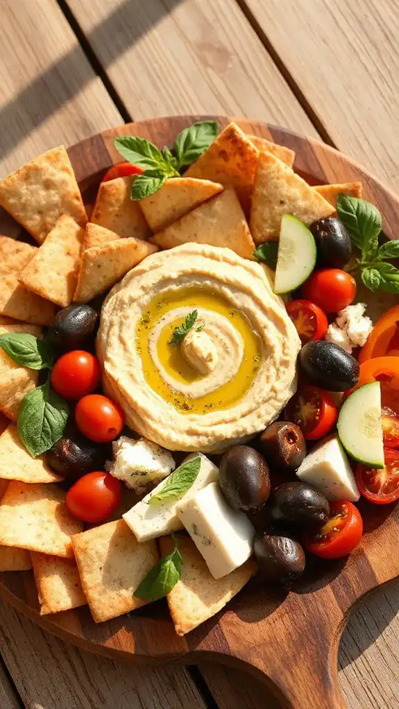 mediterranean appetizer serving suggestion