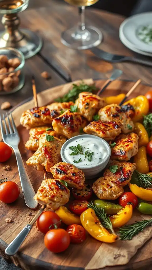 mediterranean chicken skewers recipe