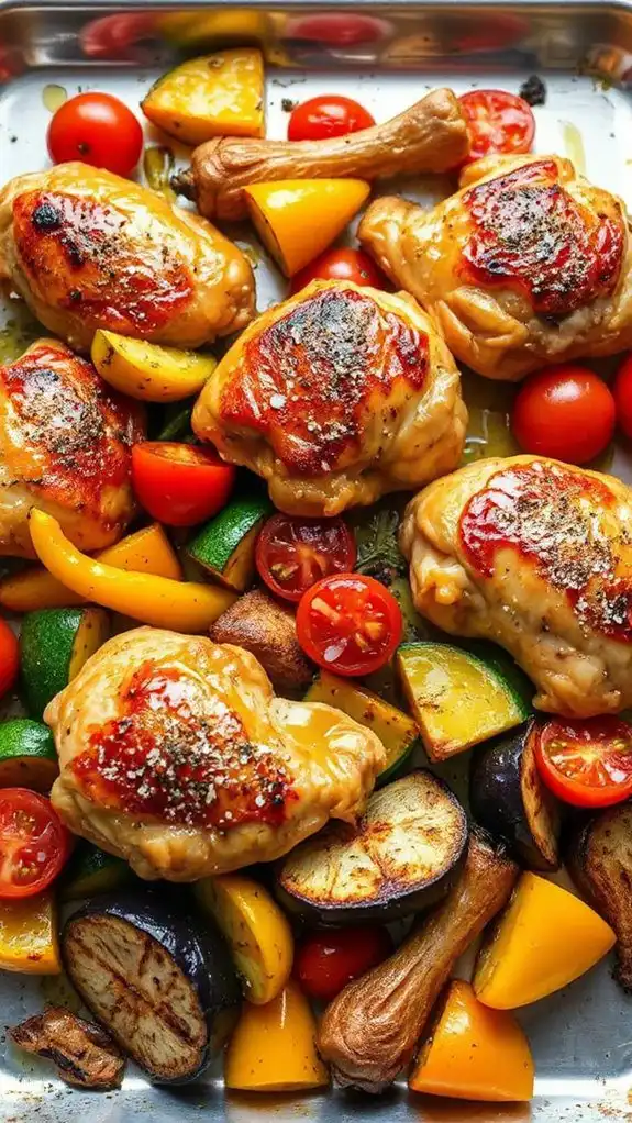 mediterranean chicken vegetable bake