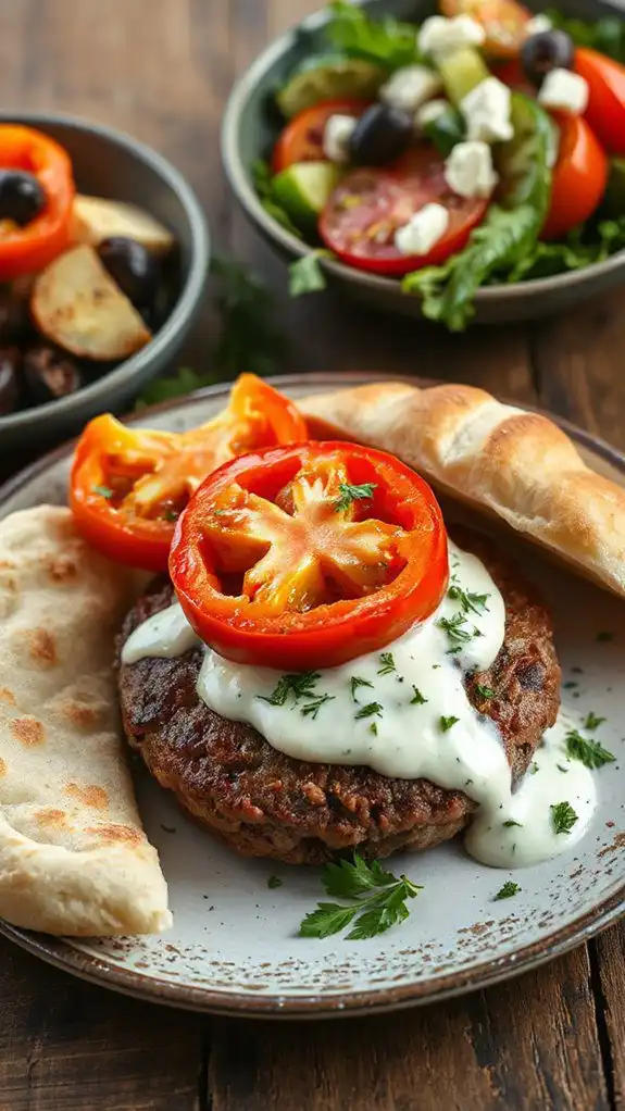 mediterranean flavored burger recipe