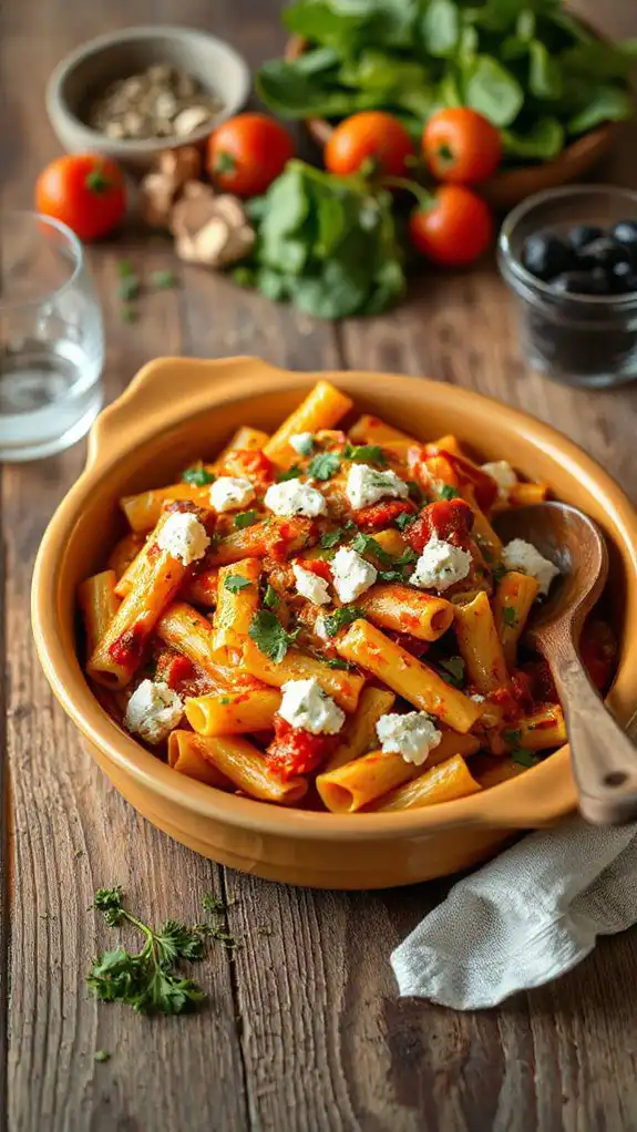 mediterranean inspired pasta dish