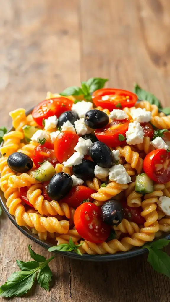 mediterranean inspired pasta dish