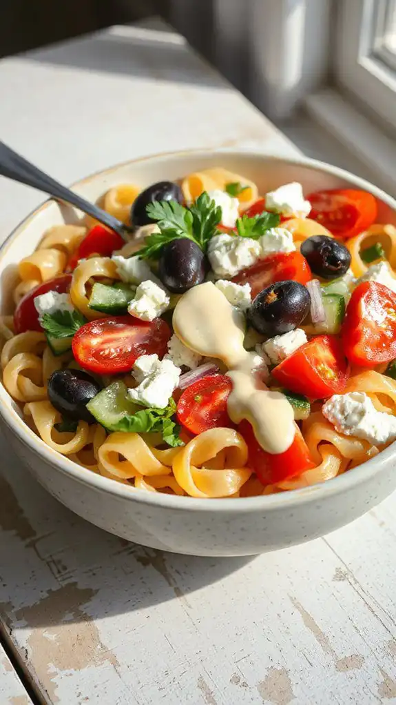 mediterranean pasta salad recipe mediterranean pasta salad recipe