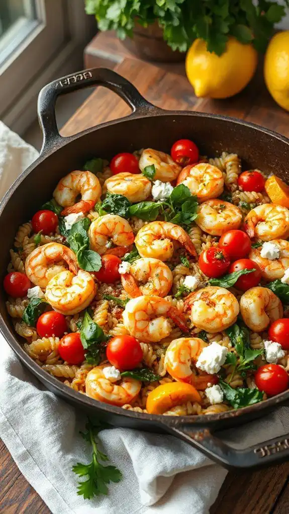 mediterranean shrimp and orzo