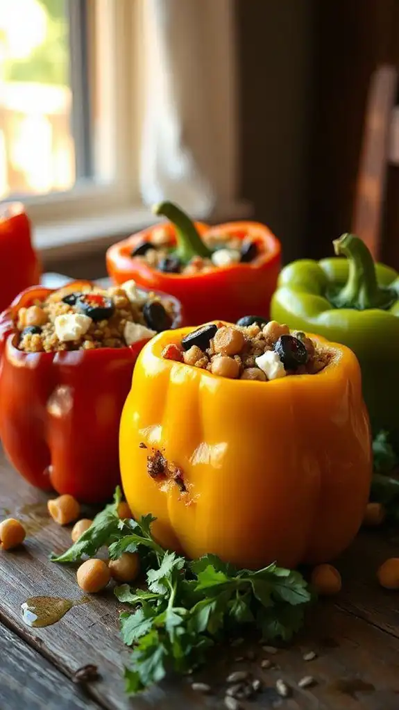 mediterranean stuffed bell peppers