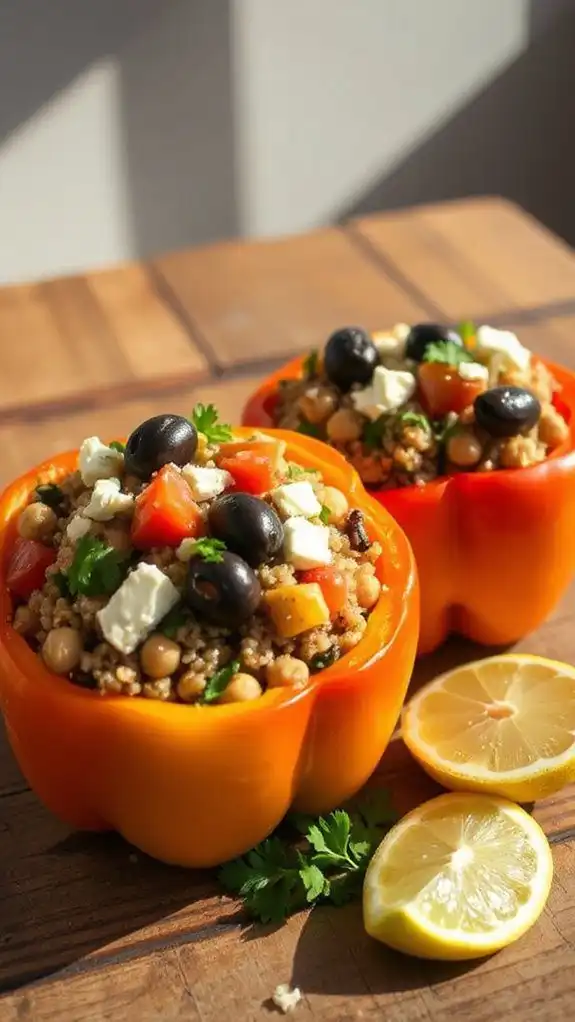 mediterranean stuffed bell peppers