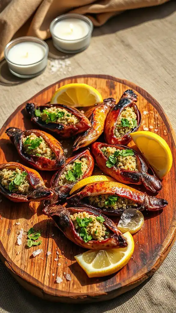 mediterranean stuffed squid recipe
