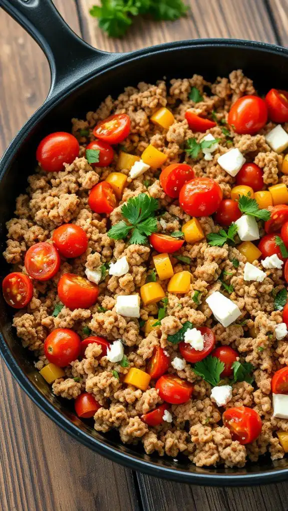 mediterranean turkey skillet recipe