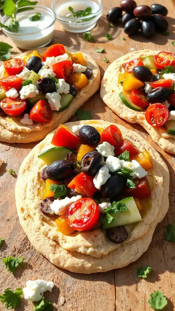 mediterranean vegetable flatbread recipe