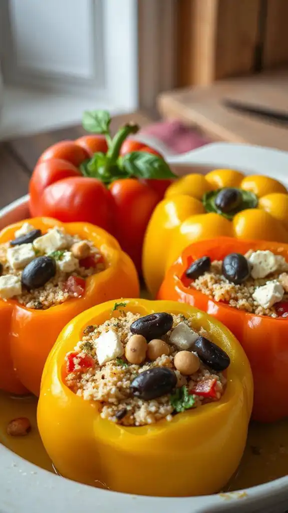 mediterranean vegetables in peppers mediterranean vegetables in peppers