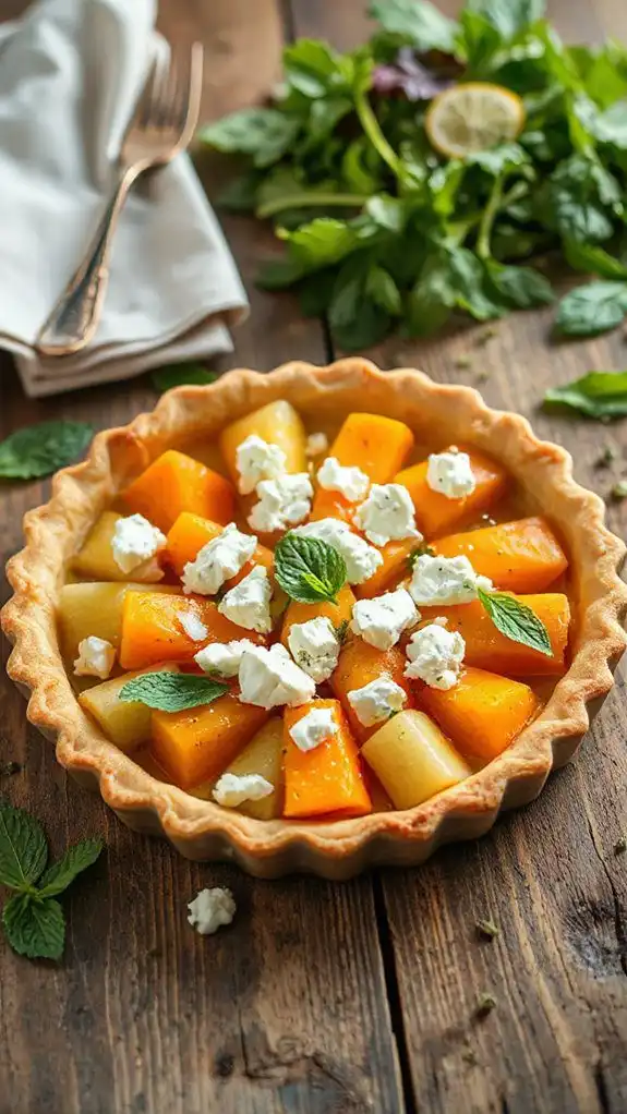 melon feta tart recipe