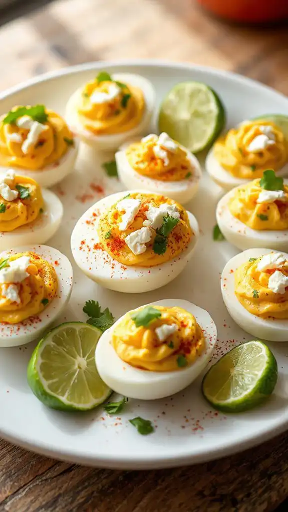 mexican inspired deviled eggs