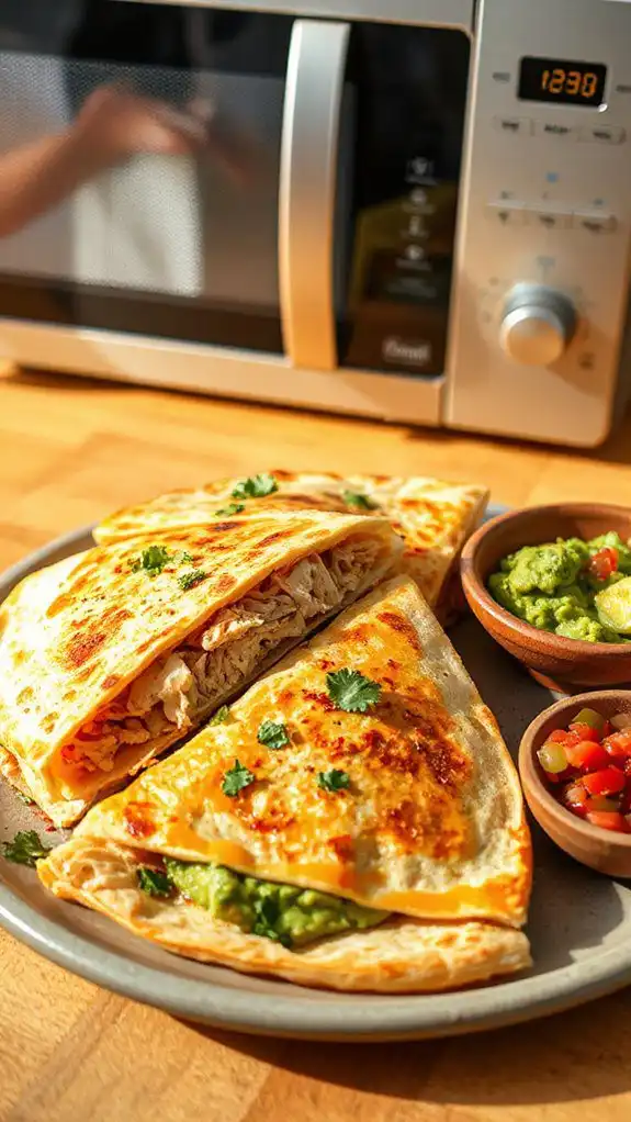 microwave chicken quesadilla recipe