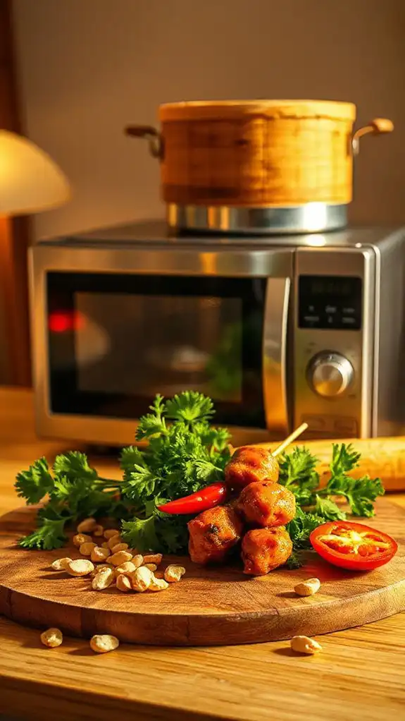 microwave chicken satay recipe