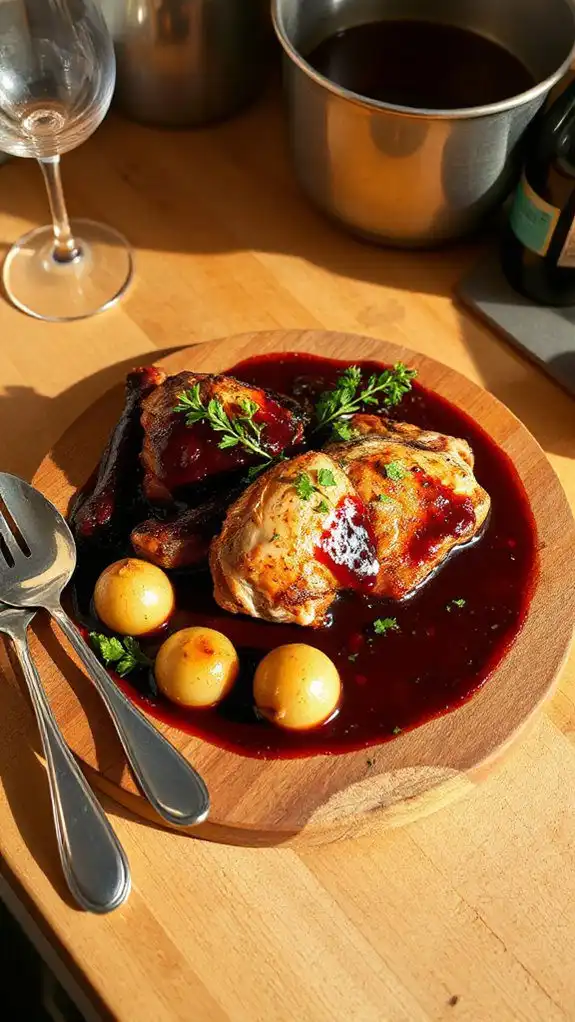 microwave chicken wine dish