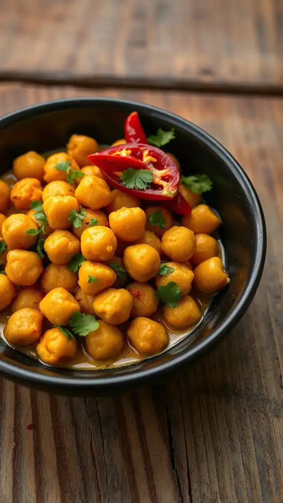 microwave chickpeas with curry