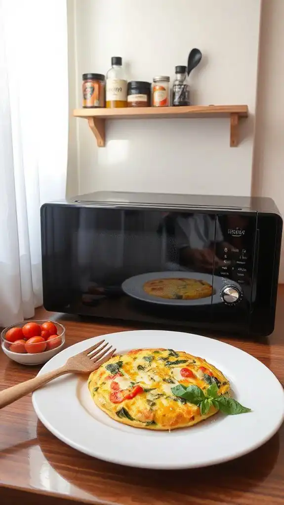 microwave cooked egg dish