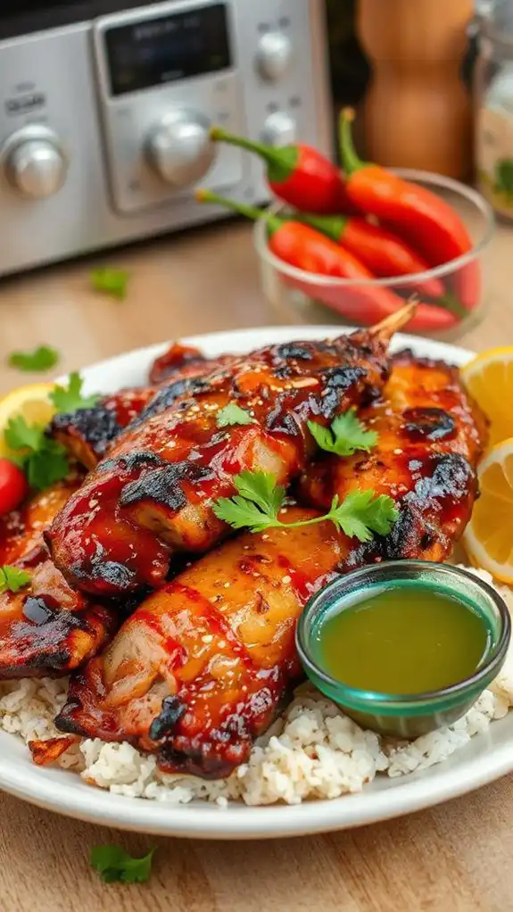 microwave cooked thai bbq pork