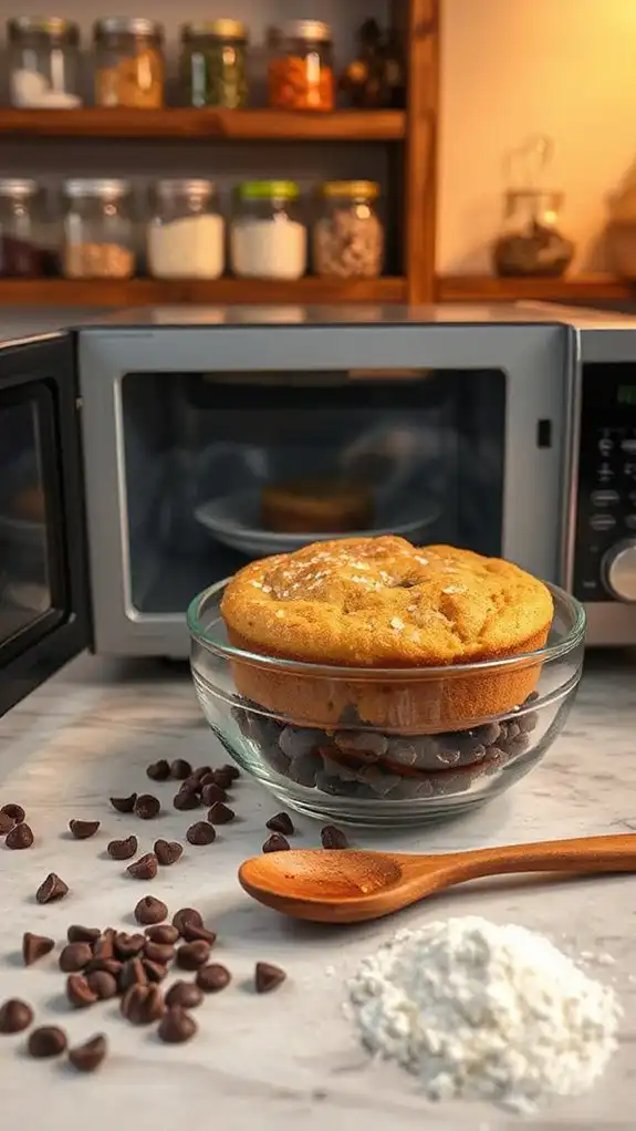 microwave cookie dough cake