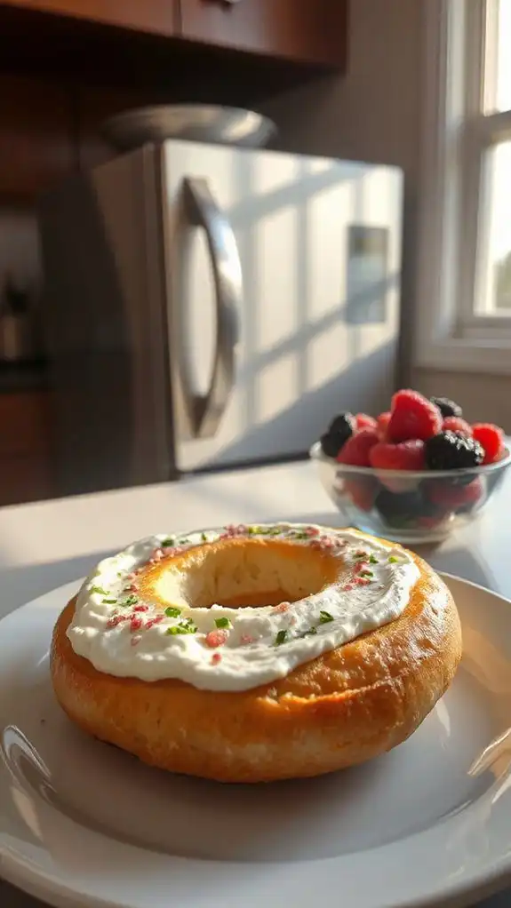microwave cream cheese bagel microwave cream cheese bagel
