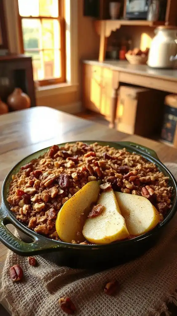 microwave dessert with pears