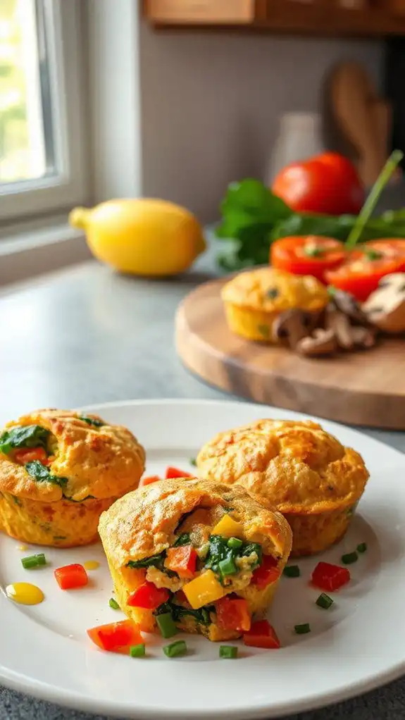 microwave egg and veggie muffins microwave egg and veggie muffins
