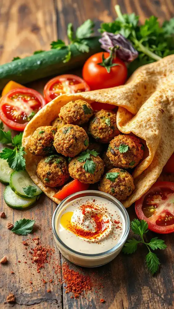 microwave falafel wrap recipe
