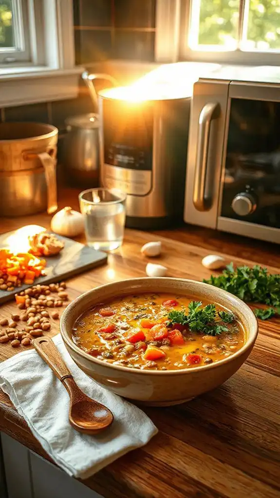 microwave lentil soup recipe
