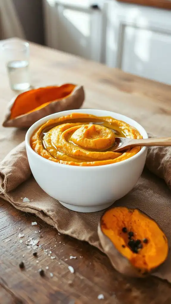 microwave mashed sweet potatoes