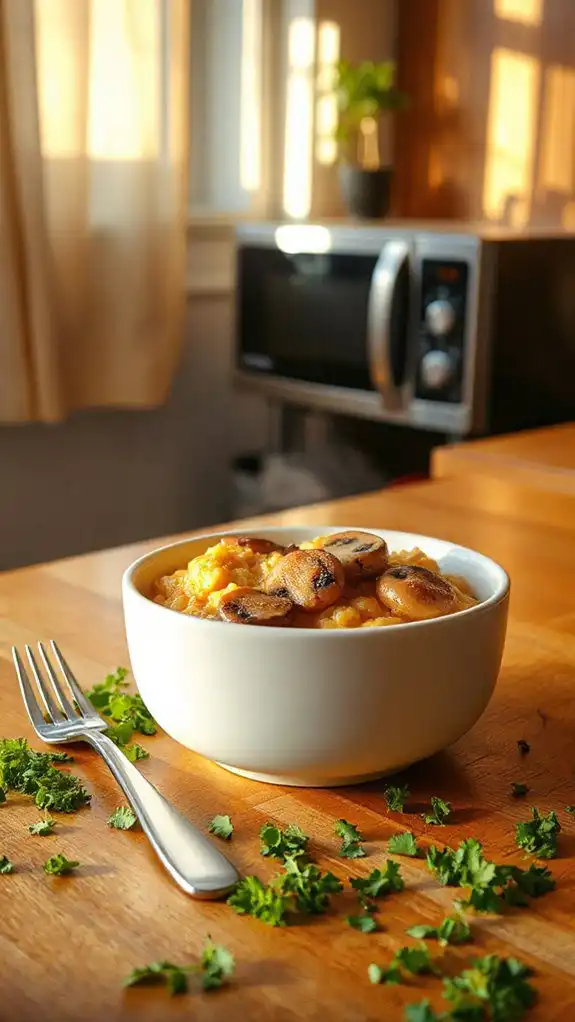 microwave mushroom risotto recipe