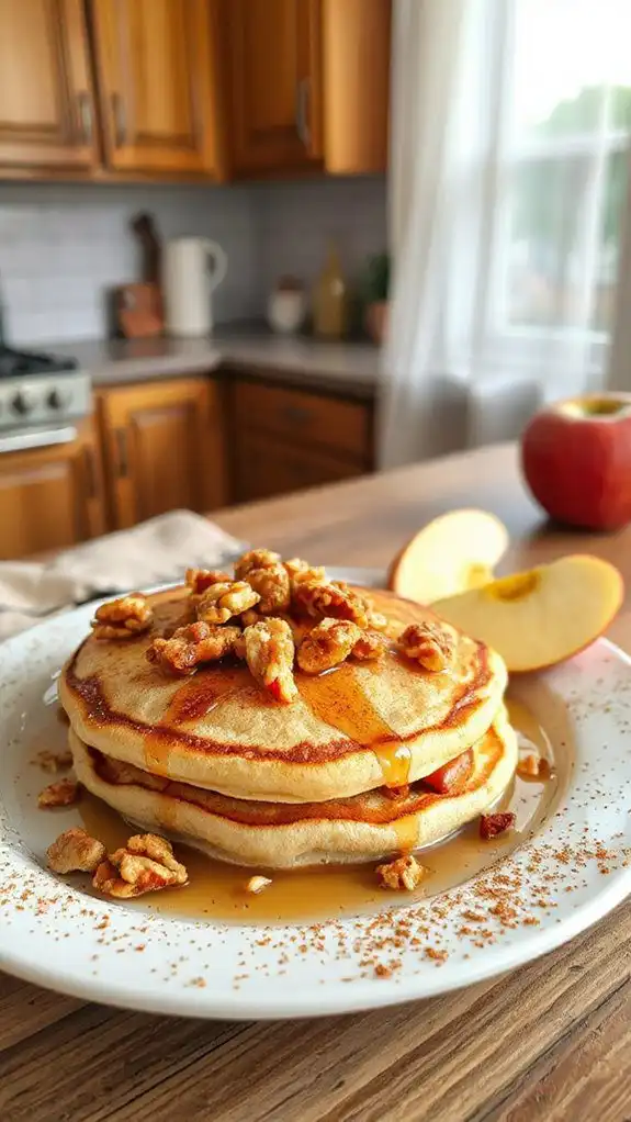 microwave pancake with apples